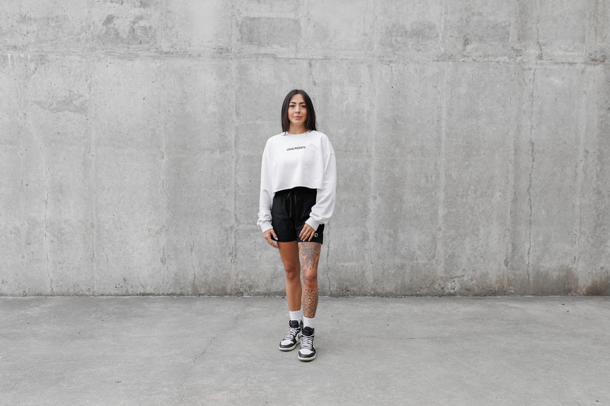 Court-Ready Crop Crewneck
