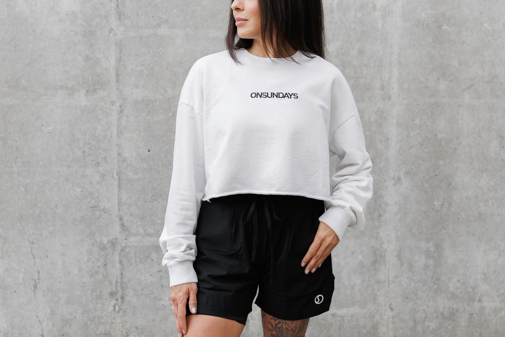 Court-Ready Crop Crewneck