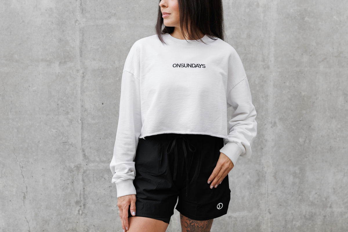 Court-Ready Crop Crewneck