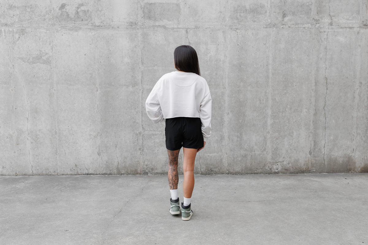 Court-Ready Crop Crewneck