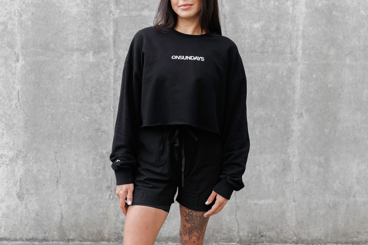 Court-Ready Crop Crewneck