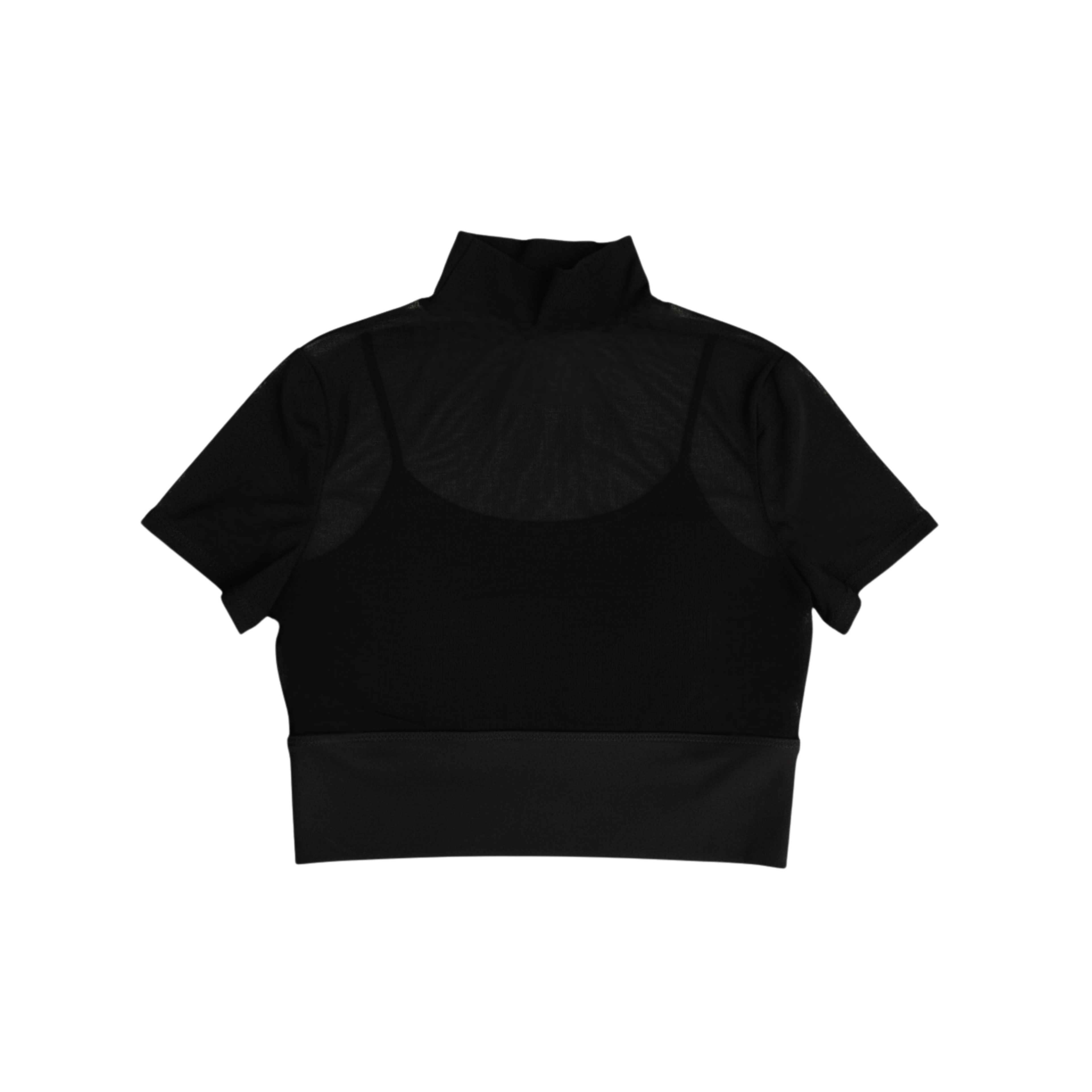 Net Mesh Crop Top