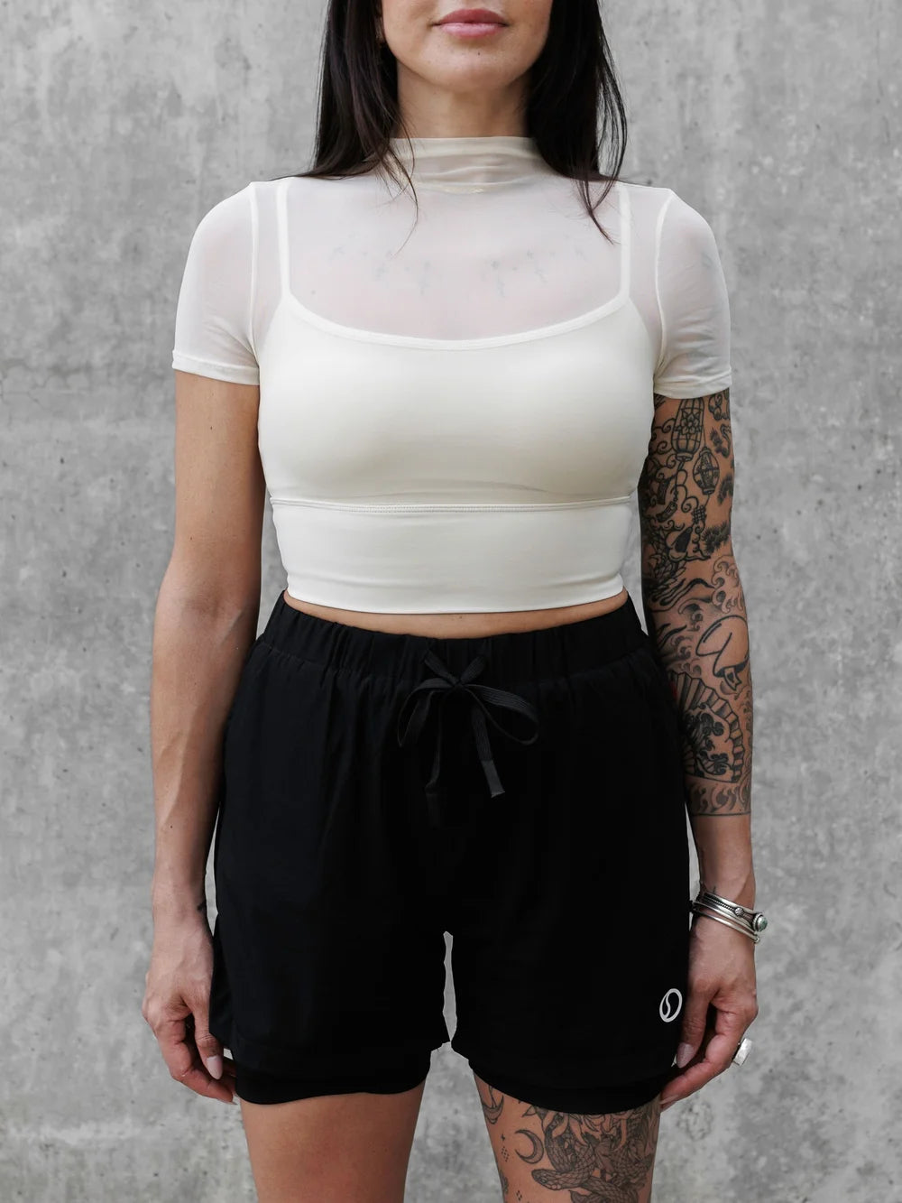 Net Mesh Crop Top